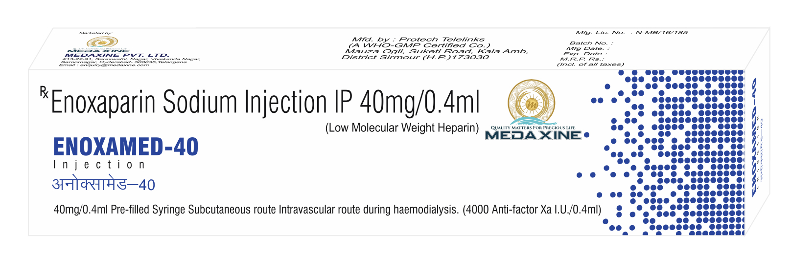 ENOXAMED 40MG